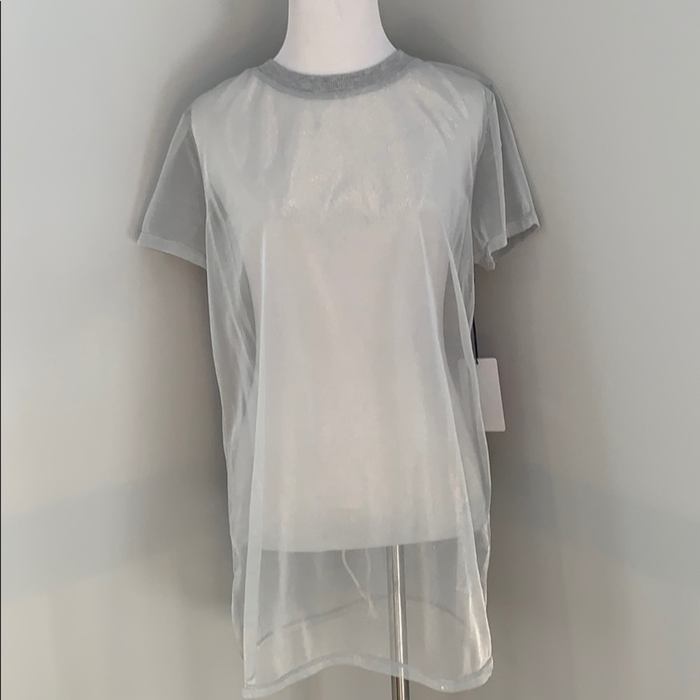 forever 21 silver tunic